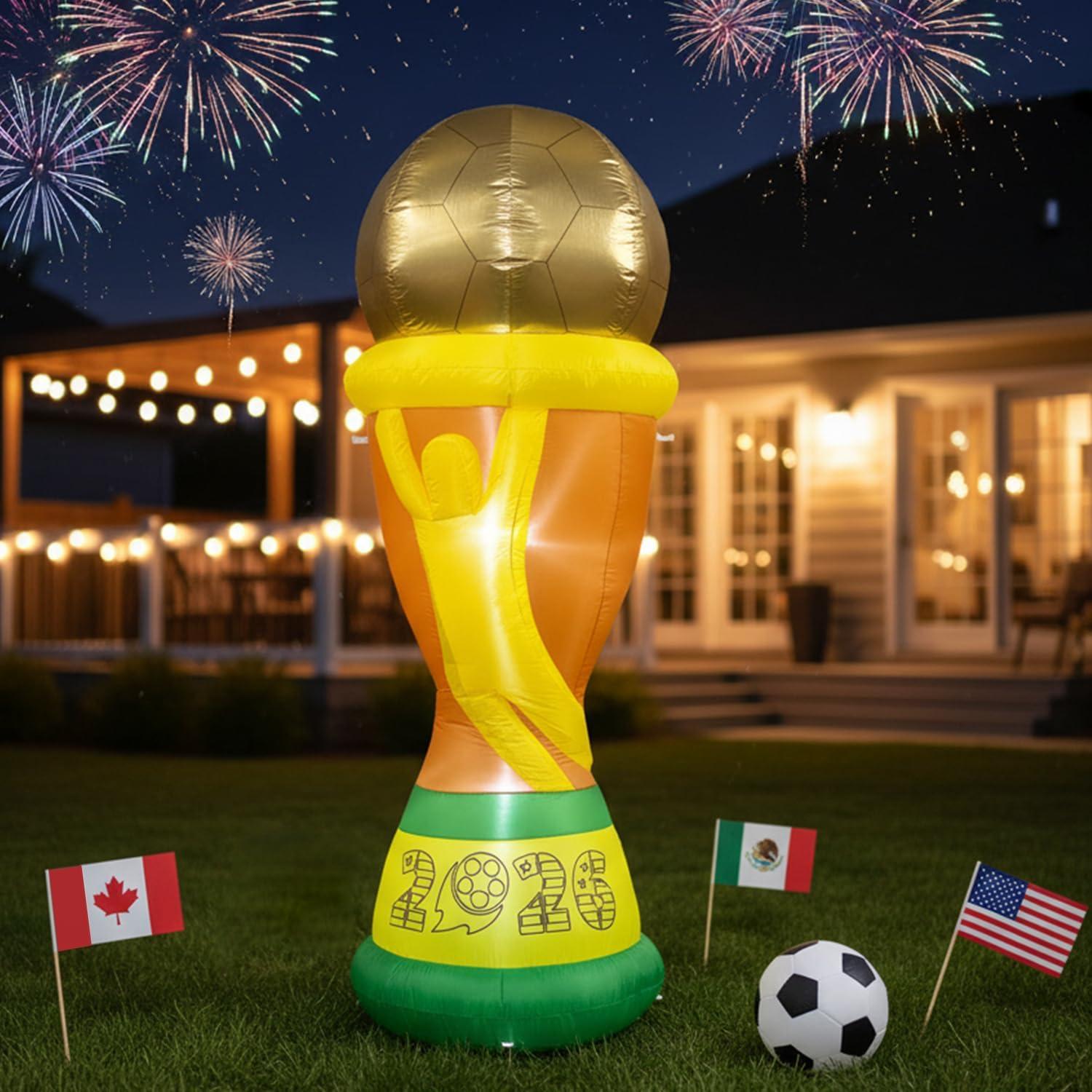 7FT World Football Champion Inflatable Outdoor Decorations
